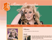 Tablet Screenshot of aline-alexandra.ch